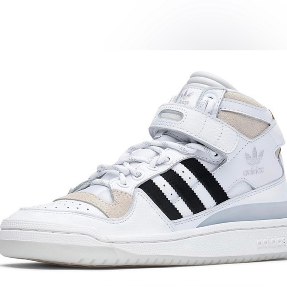 NWT ADIDAS X IVY PARK Forum Mid 'White Mesa' (BLACK PACK) SZ- 8.5